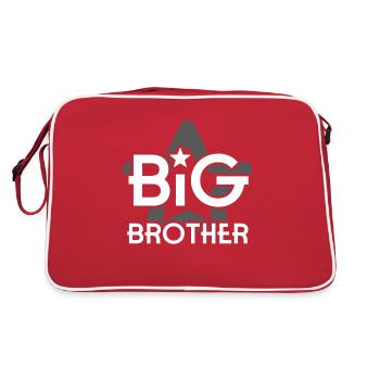 FRÈRE AÎNÉ - Sac Retro - rouge/blanc - Dos