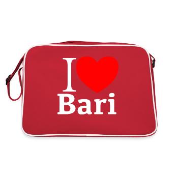j’adore Bari - Sac Retro - rouge/blanc - Dos