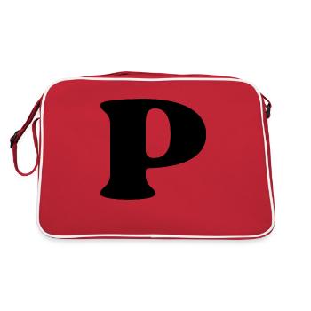 Lettre p - Sac Retro - rouge/blanc - Dos
