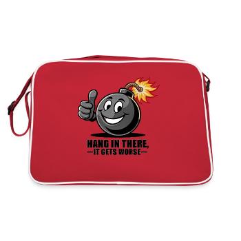 Hang In There - Retro Bag - red/white - Back