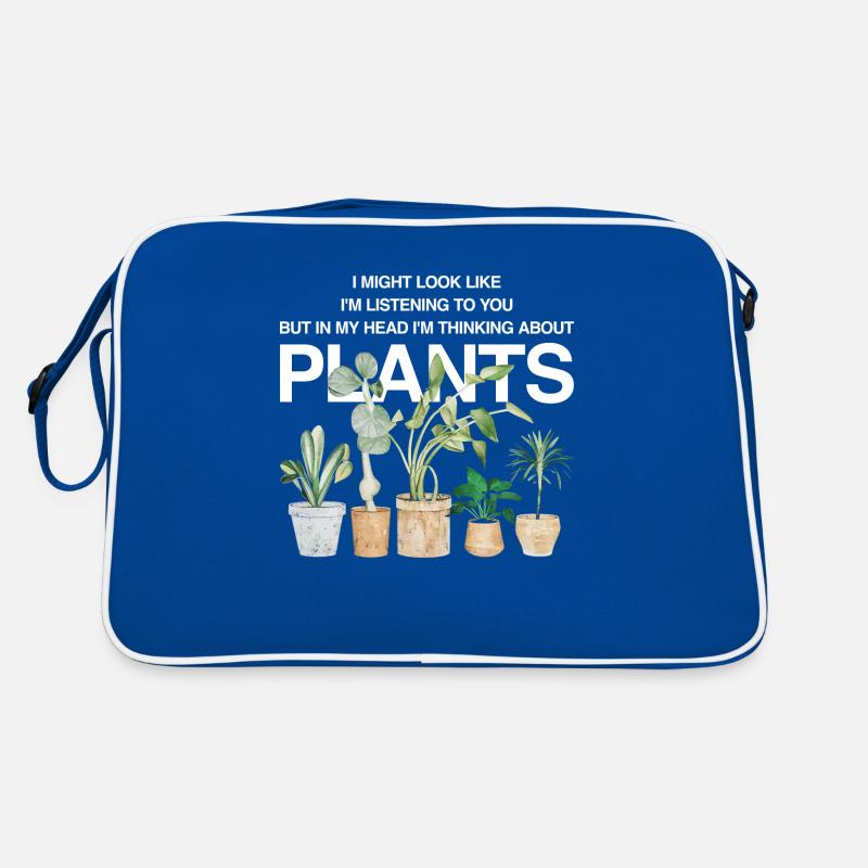 Dans mes pensées avec mes plantes Sac Retro