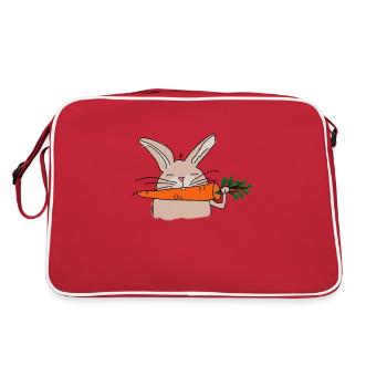 Hilde Rabbit avec style bande dessinée carotte - Sac Retro - rouge/blanc - Dos