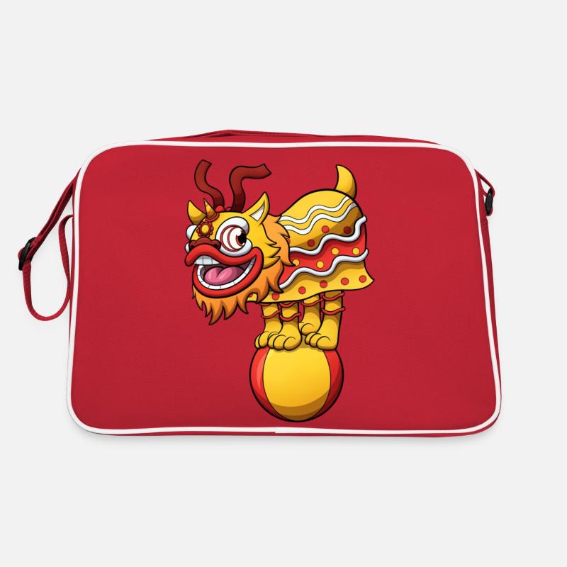 Acte de danse du lion Sac Retro