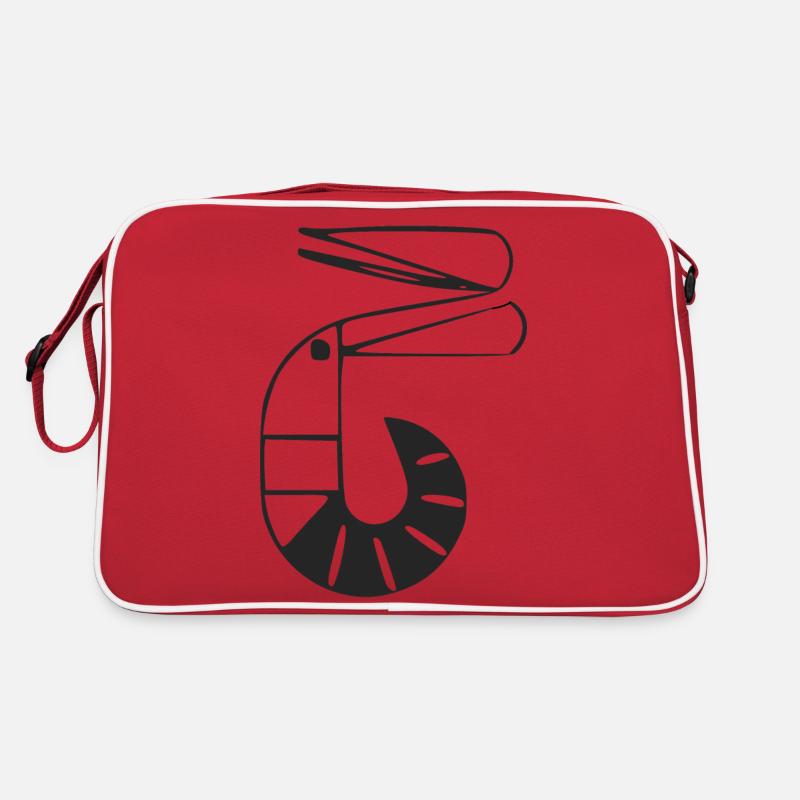 Stylized shrimp Retro Bag