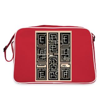 Mon design - Sac Retro - rouge/blanc - Dos