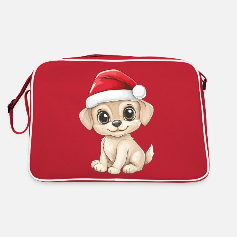 Chien Noël Mignon Noël mignon Noël Sac Retro