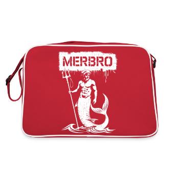 Merbro - Geheimnisvolle Wasserkraft - Retro Tasche - Rot/Weiß - Hinten