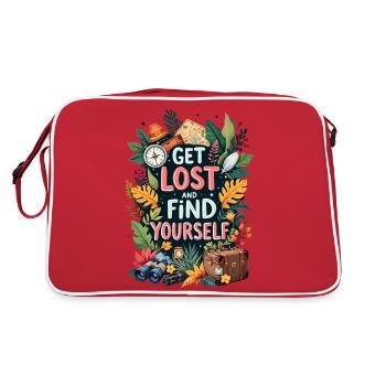 Get Lost - Retro Bag - red/white - Back