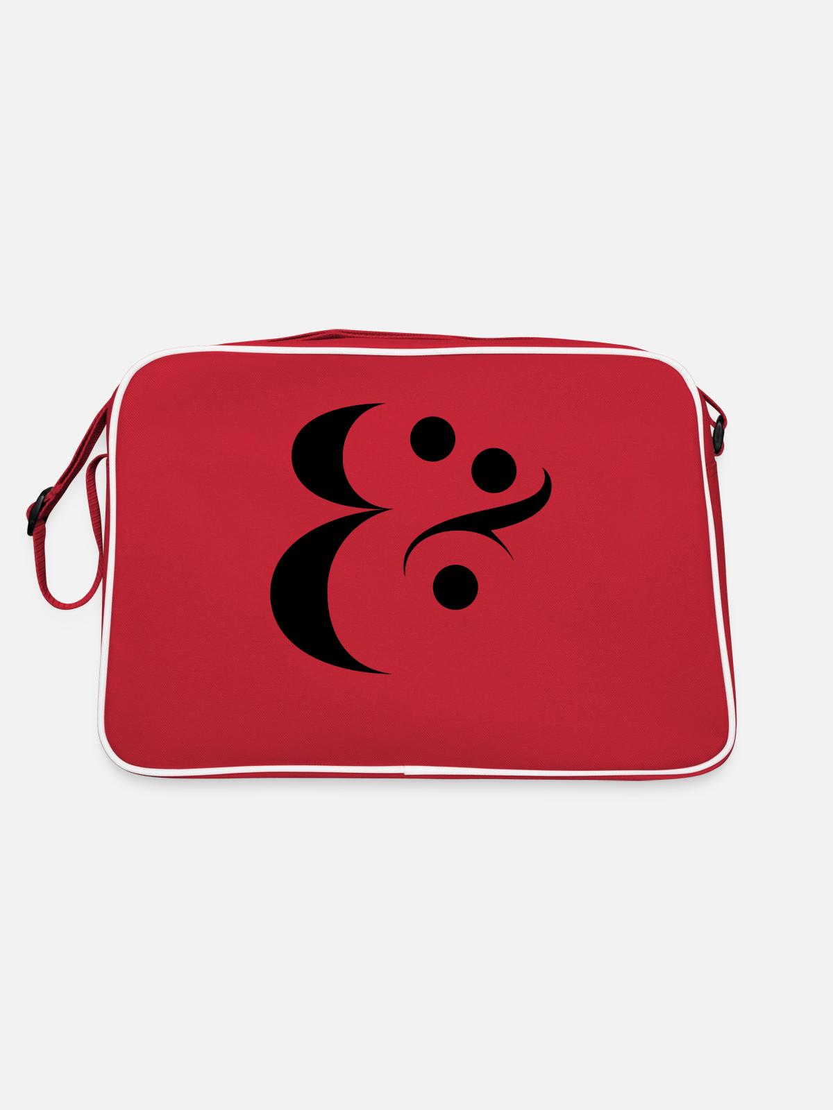 esperluette - Sac Retro - rouge/blanc - Dos