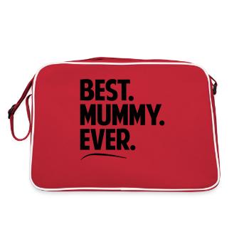 Best mummy ever period bold text - Retro Bag - red/white - Back