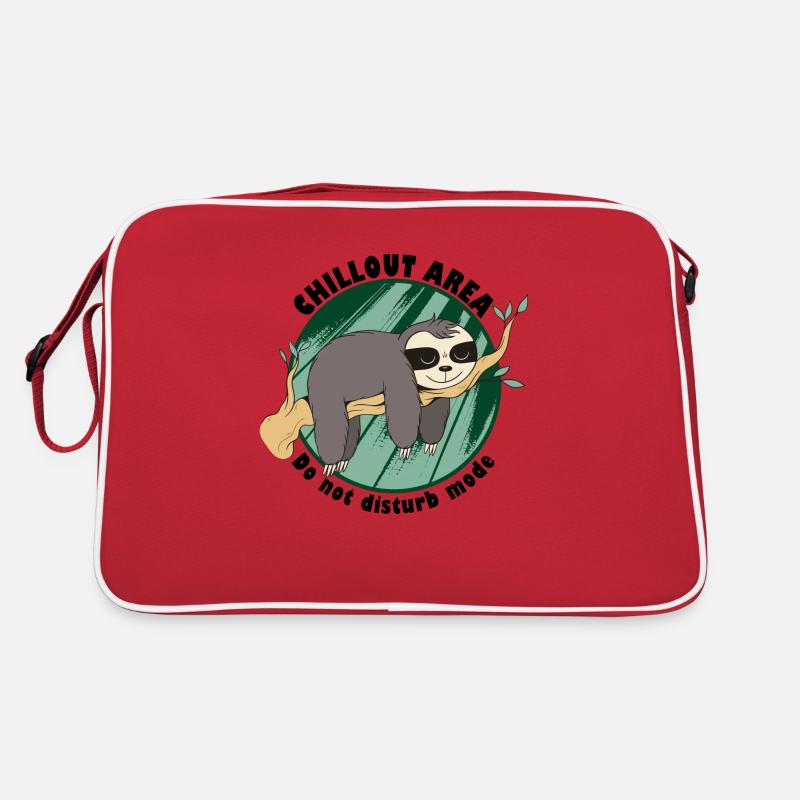 Sloth Chilling Do Not Disturb Sleeping Resting Retro Bag