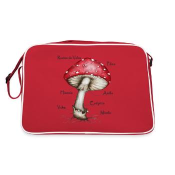 Mushroom - Fly agaric - Retro Bag - red/white - Back
