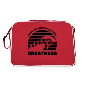 Vous n’êtes qu’à un pas de la grandeur. Parachutiste - Sac Retro - rouge/blanc - Dos
