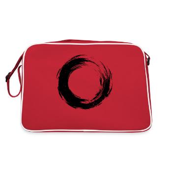 Coup de pinceau circulaire - Sac Retro - rouge/blanc - Dos