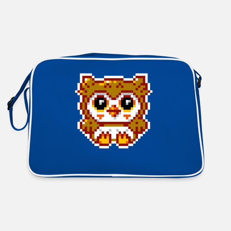 8bit Eule Retro Tasche