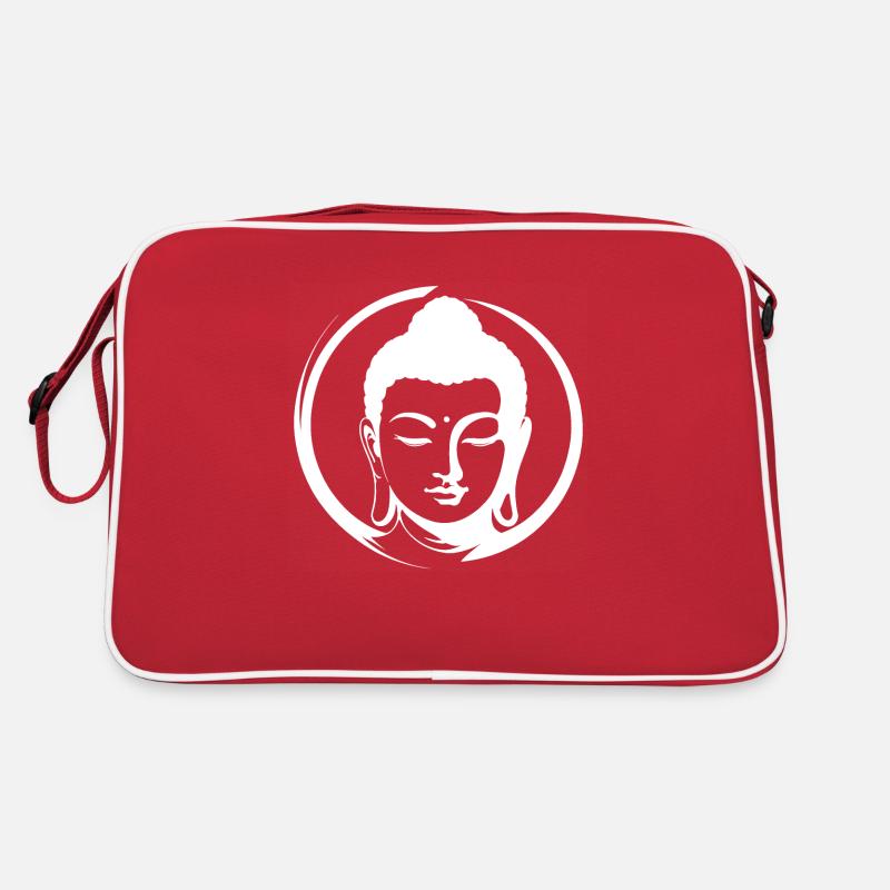 Bouddha - Sac Retro - rouge/blanc