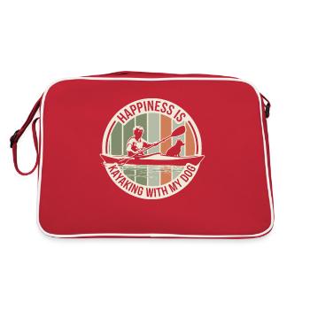 Pour les propriétaires de chiens aventureux - Sac Retro - rouge/blanc - Dos