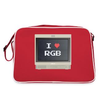 PVM Lover - RGB-Lüfter - Retro Tasche - Rot/Weiß - Hinten