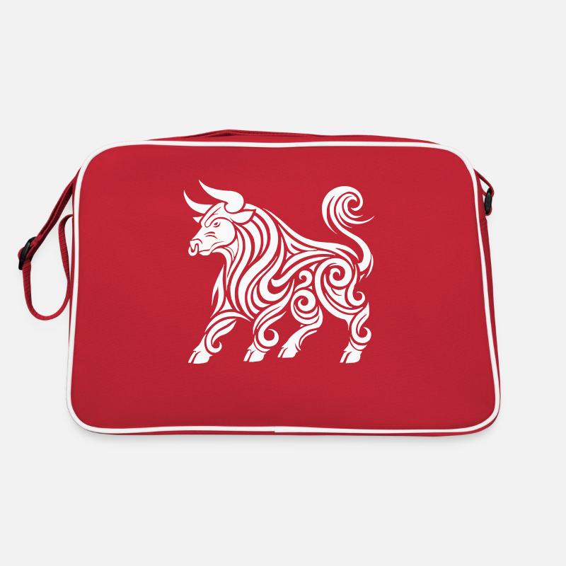 stier tier tribal Retro Tasche