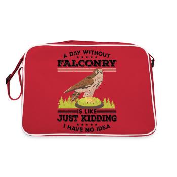 Fauconnerie - Sac Retro - rouge/blanc - Dos