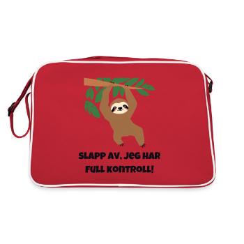 Détendez-vous, j'ai le contrôle total ! - Sac Retro - rouge/blanc - Dos