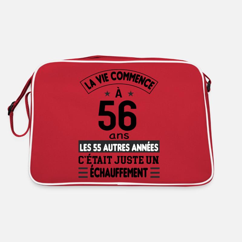 La vie commence à 59ans Sac Retro