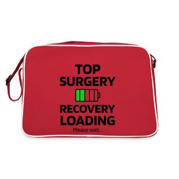 Mastectomy Transgender Breast Removal Gift - Retro Bag - red/white - Back