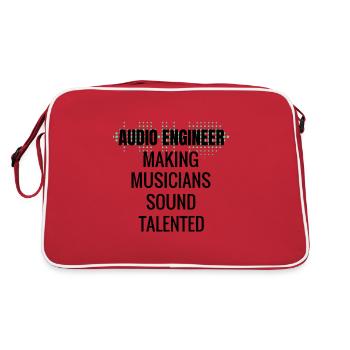 Sound Engineer Sound Engineer Sound Engineer Gift - Retro Bag - red/white - Back