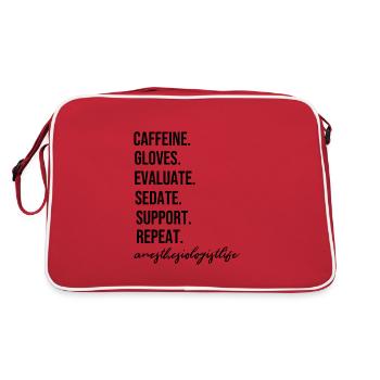Anesthésiste cadeau anesthésie anesthésie - Sac Retro - rouge/blanc - Dos