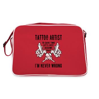 Tatoueur Tatoueur Tatoué Tatoué Tatoué - Sac Retro - rouge/blanc - Dos