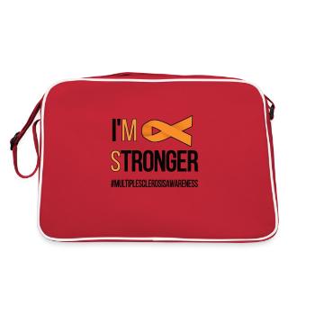 Sclérose en plaques MS Combattants Du Monde MS Day Sclérose - Sac Retro - rouge/blanc - Dos