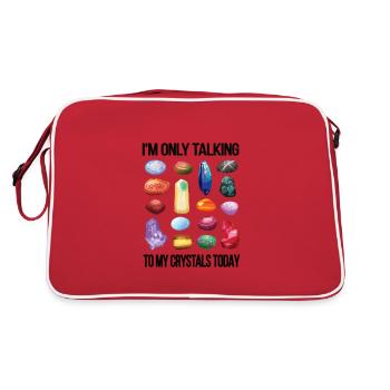 Crystals Gemstones Healing Stones Crystal Healing - Retro Bag - red/white - Back