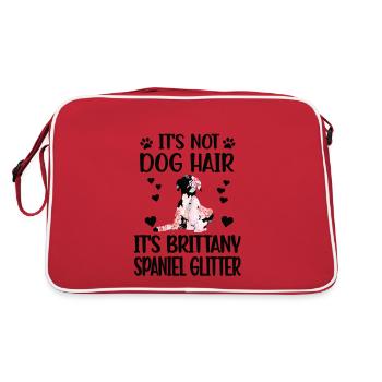Épagneul Breton Amoureux de l’épagnel - Sac Retro - rouge/blanc - Dos