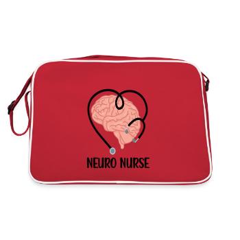 Infirmière en neurologie neuro-infirmière - Sac Retro - rouge/blanc - Dos