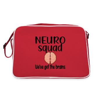 Neurologie étudiante Neuro-Infirmière Neurologue - Sac Retro - rouge/blanc - Dos
