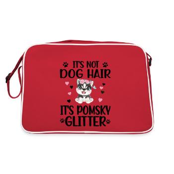 Pomsky Dog Lover Pomsky Propriétaire Pomsky Mama - Sac Retro - rouge/blanc - Dos