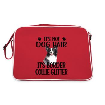 Border Collie amant Border Collie propriétaire - Sac Retro - rouge/blanc - Dos