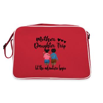 Voyage de vacances mère-fille Voyage mère-fille - Sac Retro - rouge/blanc - Dos