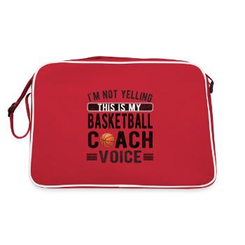 Basketball Coach Basketball Coach Basketball Team - Retro Bag - red/white - Back