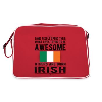 Irish Ireland Flag Irish origin Roots Ireland - Retro Bag - red/white - Back