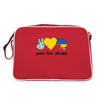 Ukrainiens Ukraine Drapeau Racines ukrainiennes - Sac Retro - rouge/blanc - Dos