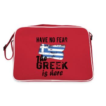 Grèce Grecque Origine Drapeau grec - Sac Retro - rouge/blanc - Dos