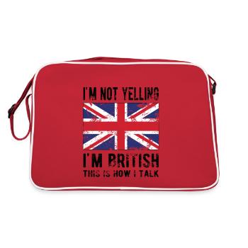 British Great Britain Origin British flag - Retro Bag - red/white - Back