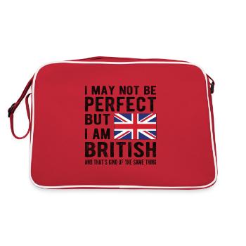 British Great Britain Flag British origin - Retro Bag - red/white - Back