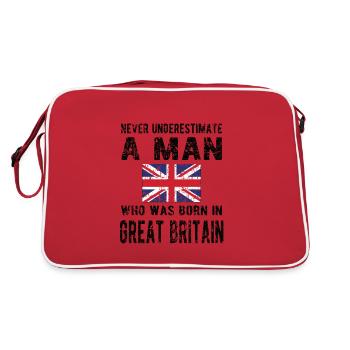 British Great Britain Origin British flag - Retro Bag - red/white - Back