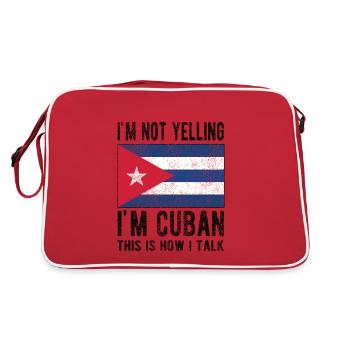 Fier Cuba Origine Cuba Drapeau cubain - Sac Retro - rouge/blanc - Dos