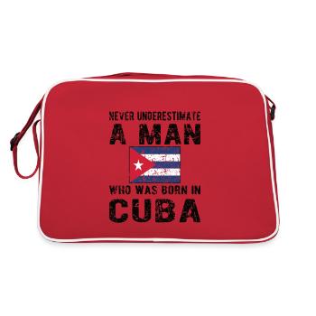 Fier Cuba Origine Cuba Drapeau cubain - Sac Retro - rouge/blanc - Dos