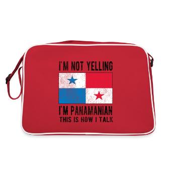 Panama Panama Origin Panamanian flag - Retro Bag - red/white - Back
