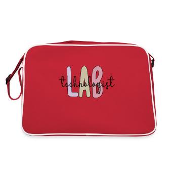 Laboratory Technician Medical Technician Laboratory Technician Lab Tech - Retro Bag - red/white - Back