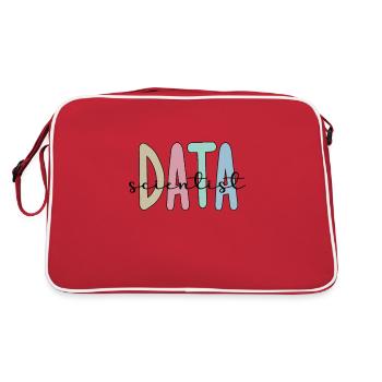 Data Scientist Gifts Big Data Data Science - Retro Bag - red/white - Back